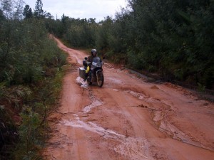 Strasse nach dem Regen